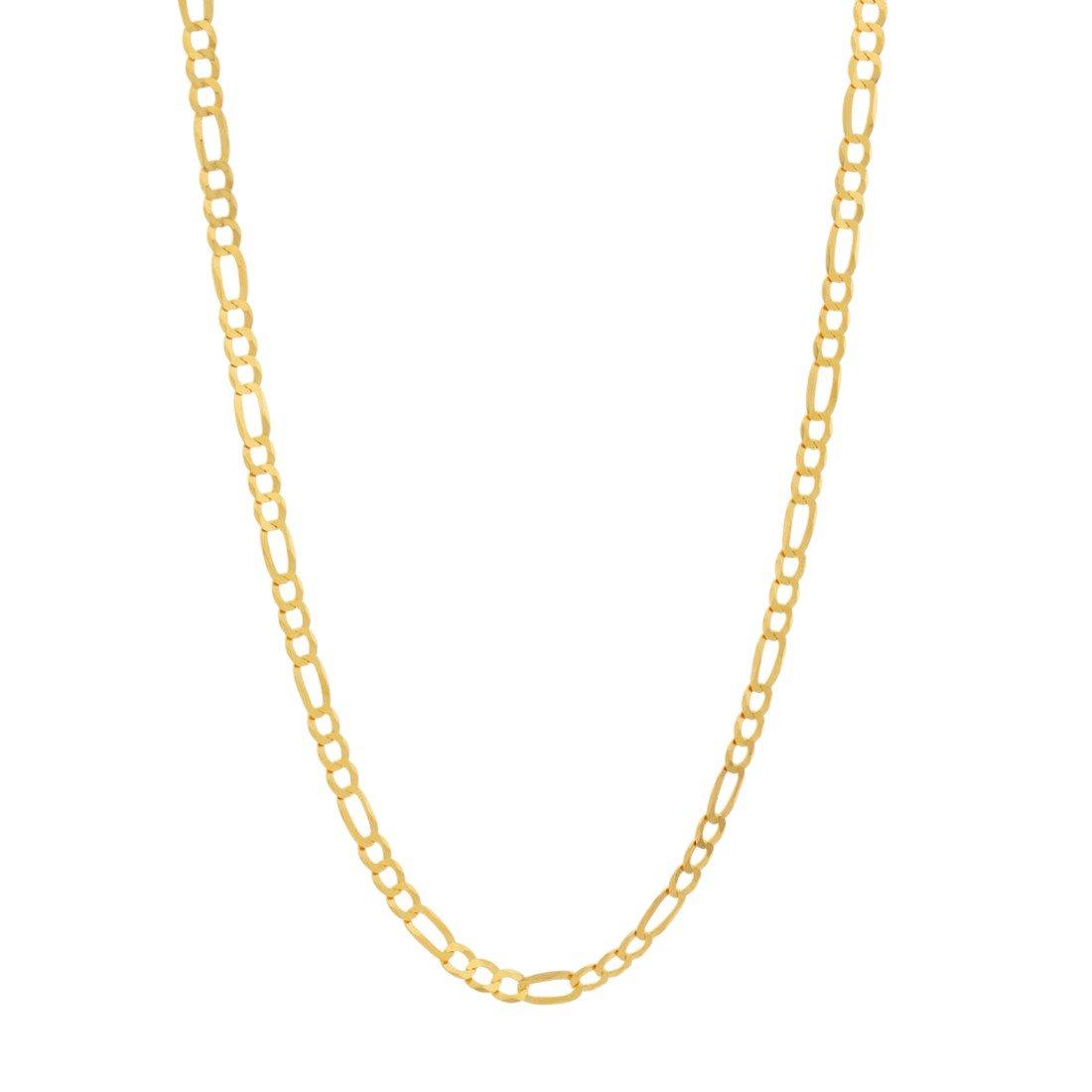 King Ice 8mm Figaro Chain - Gold - GOLD
